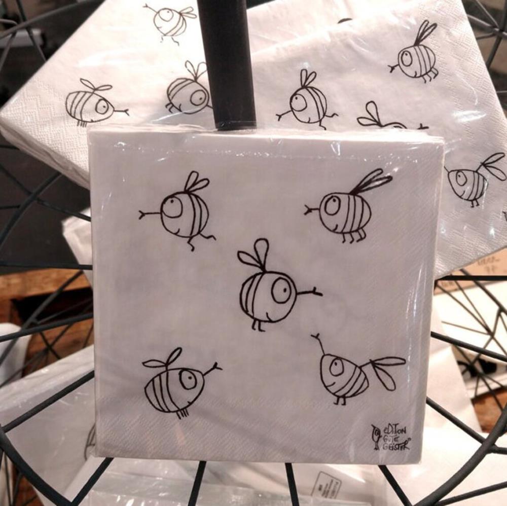 Servietten - Flotte Bienen
