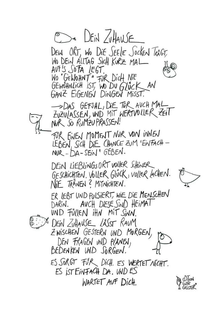 Geschirrtuch - Dein Zuhause