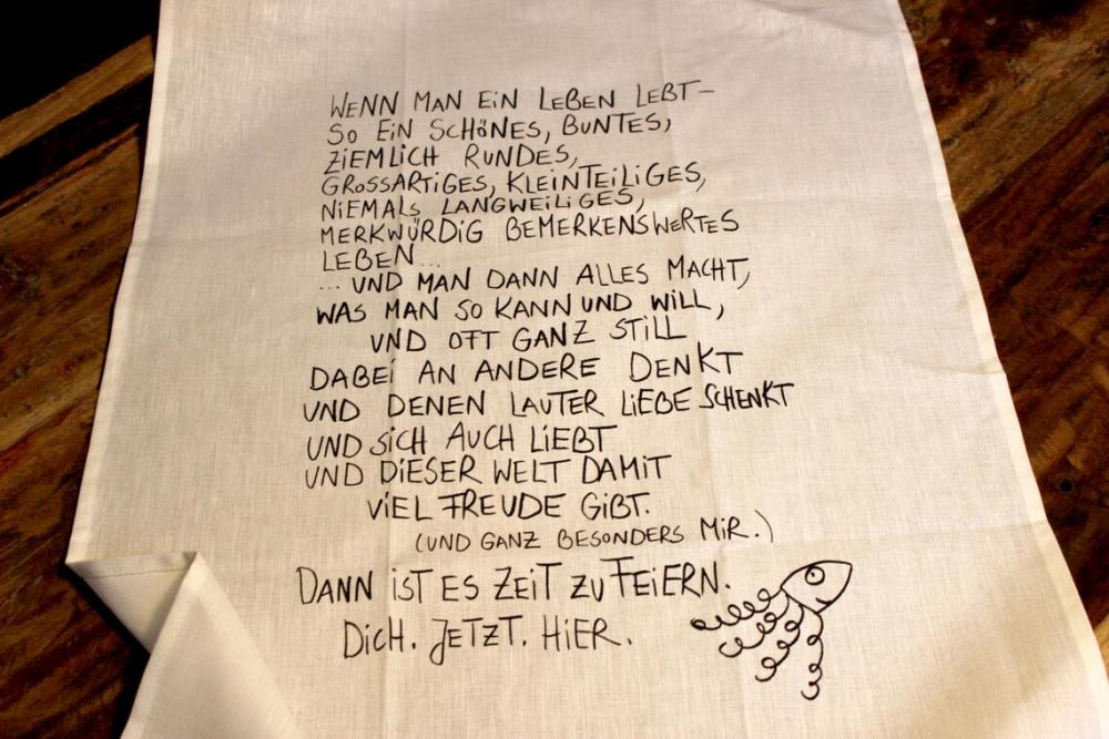 Geschirrtuch - Feierzeit