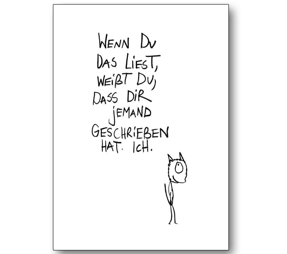 Postkarte - Beweis