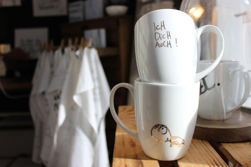 Becher GOLD - Ich Dich auch