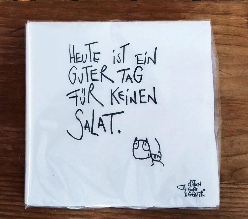 Servietten - Mal keinen Salat