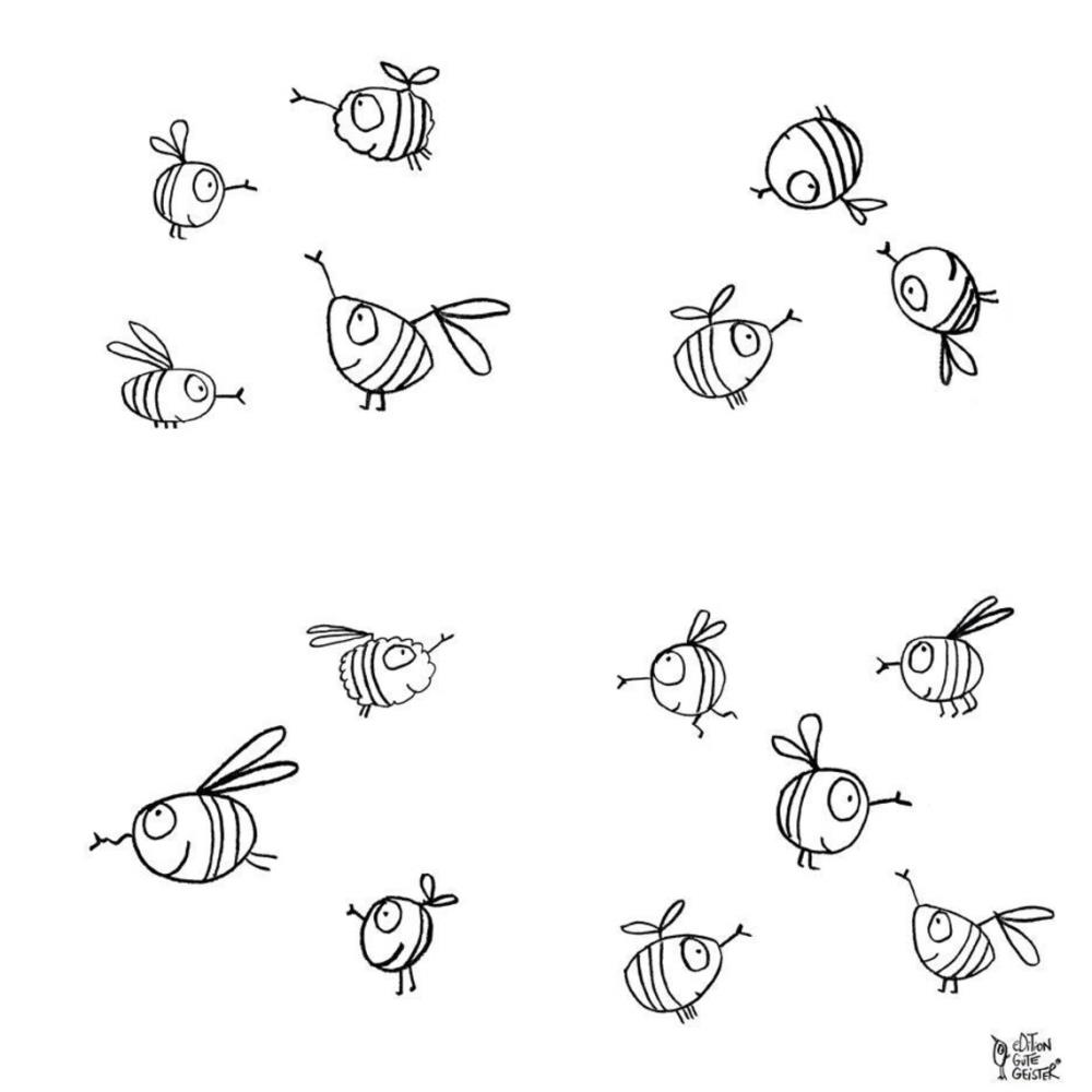 Servietten - Flotte Bienen