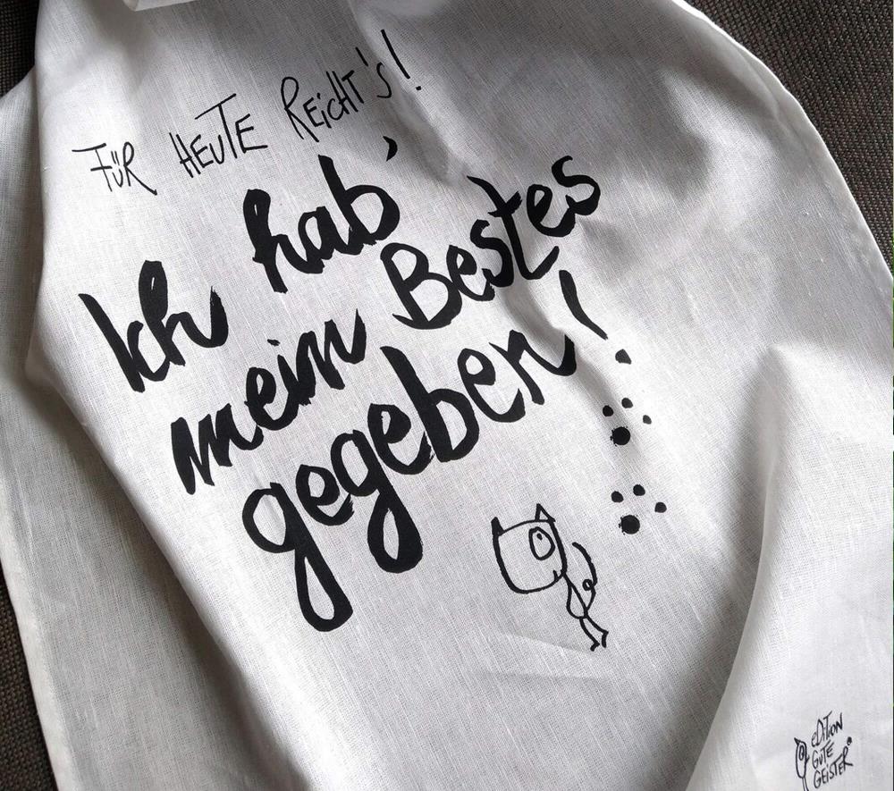 Geschirrtuch - Für heute reicht's