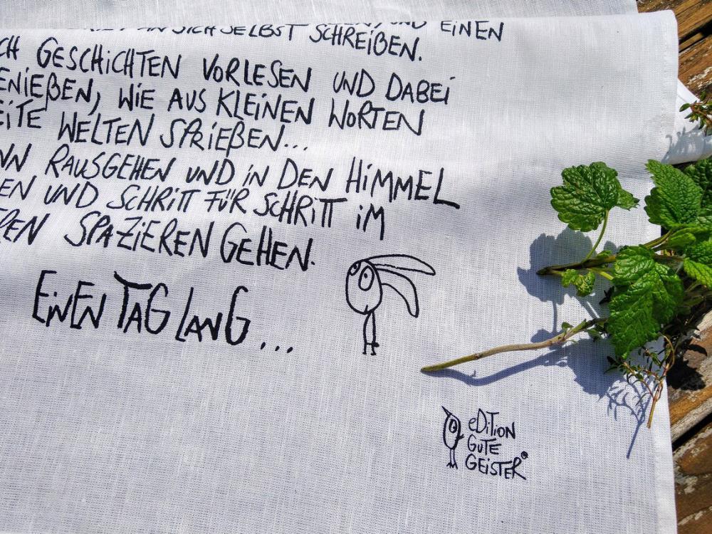 Geschirrtuch - Einen Tag lang
