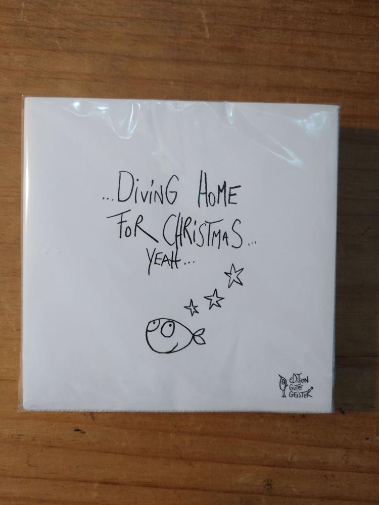 Servietten - Diving home for Christmas