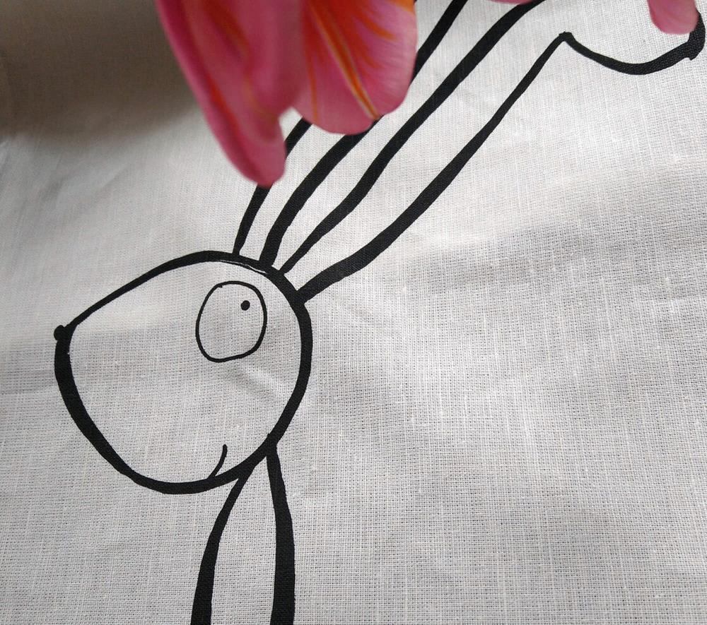 Geschirrtuch - Happy Hase