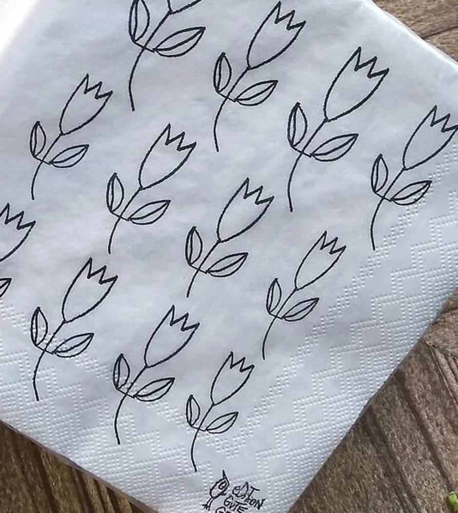 Servietten - Tulpenliebe