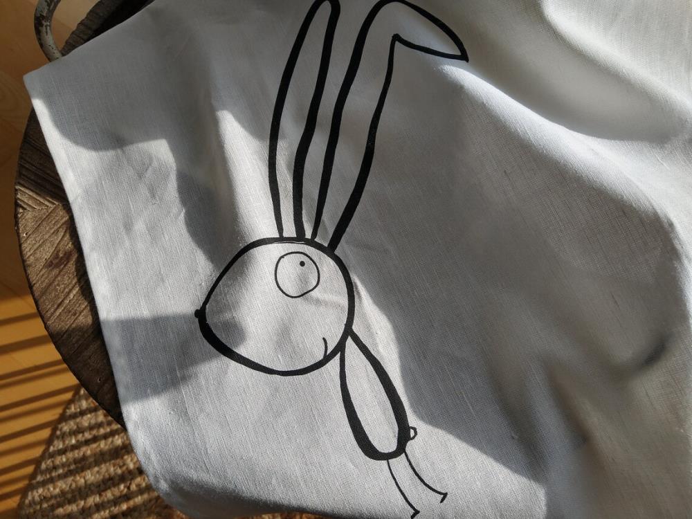 Geschirrtuch - Happy Hase