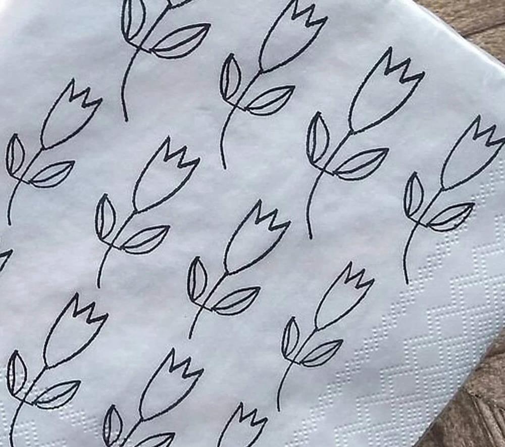 Servietten - Tulpenliebe