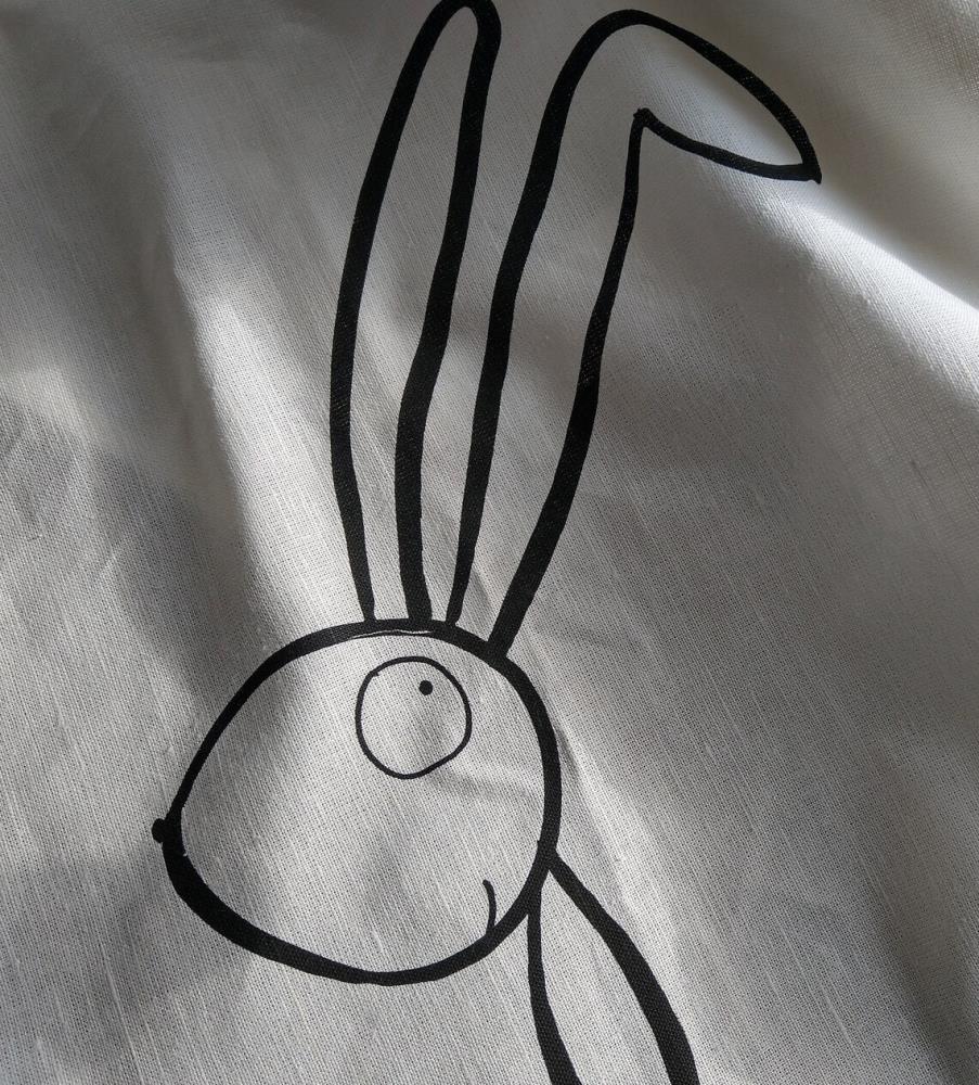 Geschirrtuch - Happy Hase