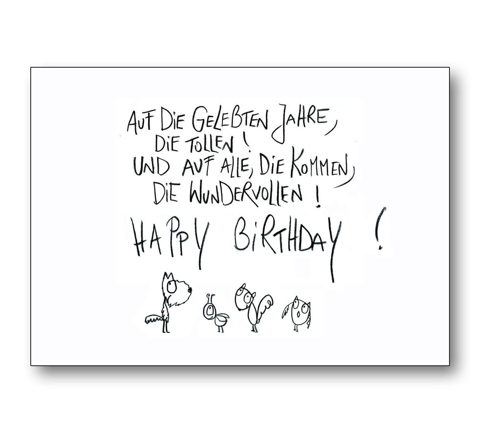 Postkarte - Auf dein Leben!
