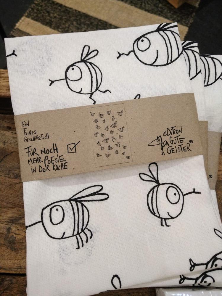 Geschirrtuch - Flotte Bienen