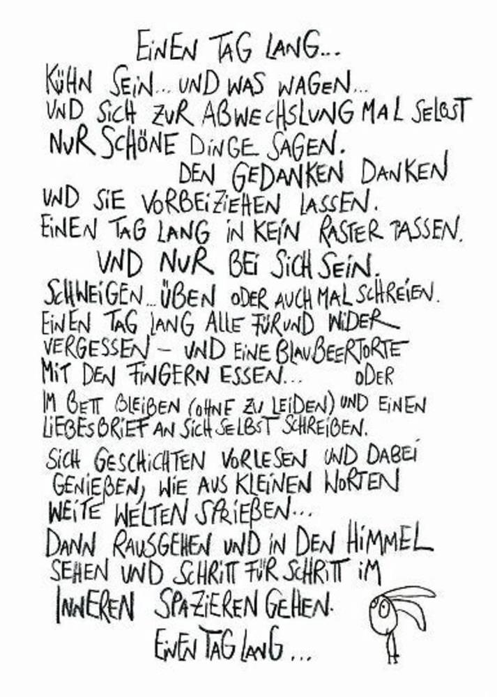 Bild zum Selbstrahmen - Einen Tag lang