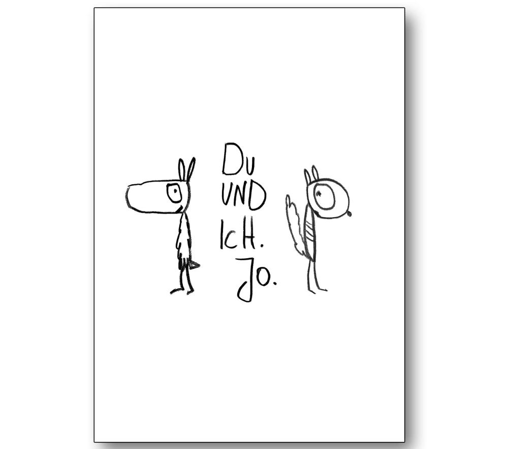 Postkarte - Du und ich