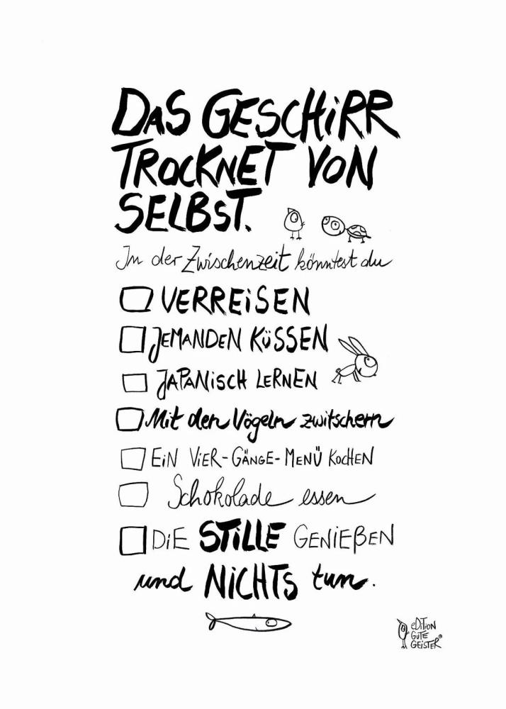 Geschirrtuch - Wie von selbst