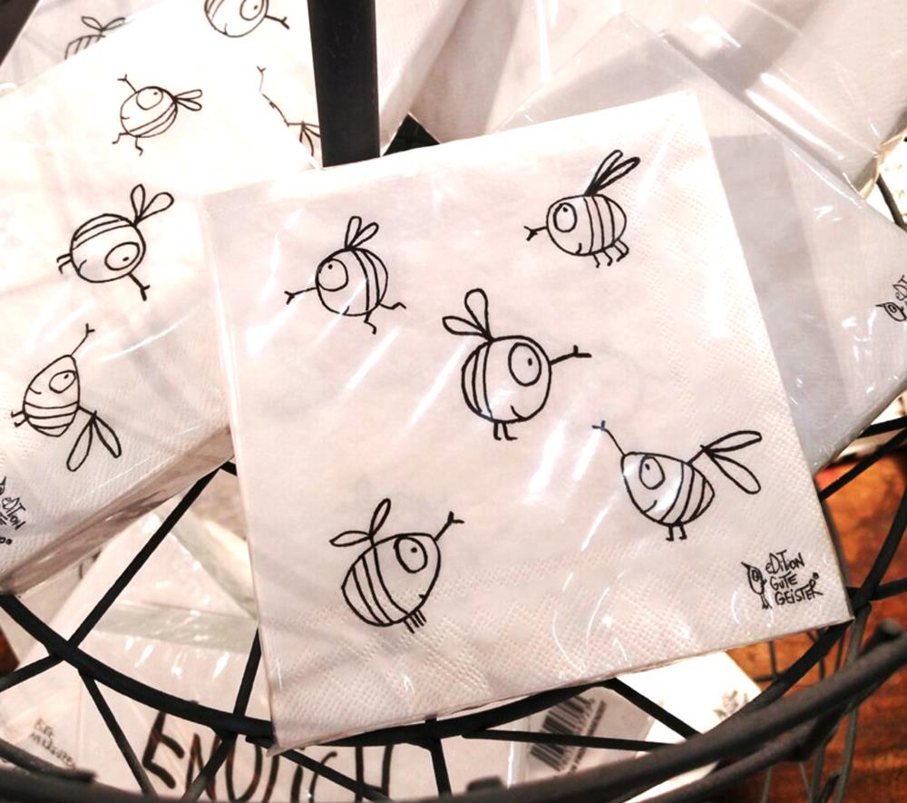 Servietten - Flotte Bienen