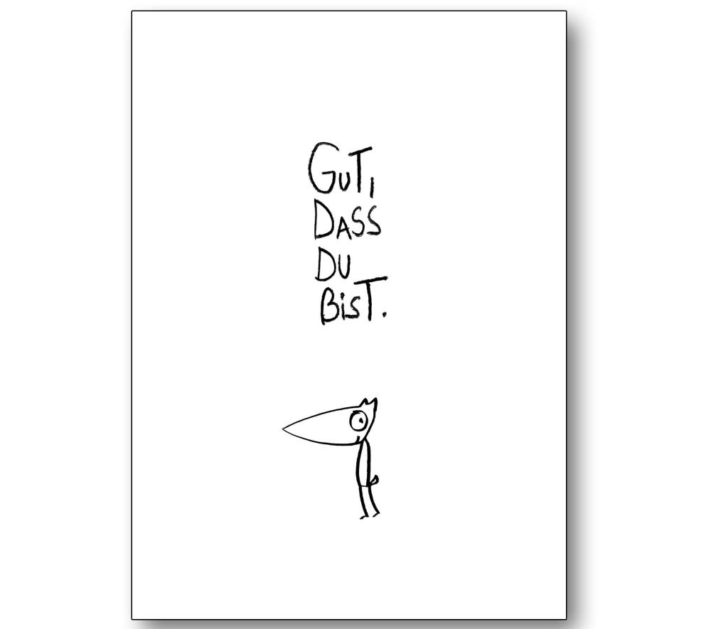 Postkarte - Du bist gut
