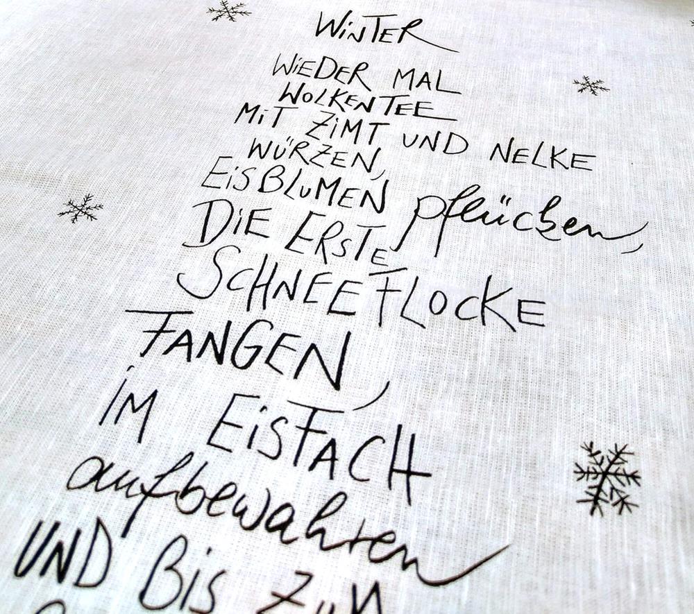 Geschirrtuch - Winter