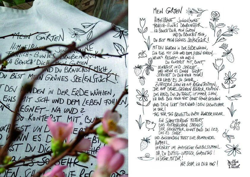 Geschirrtuch - Mein Garten