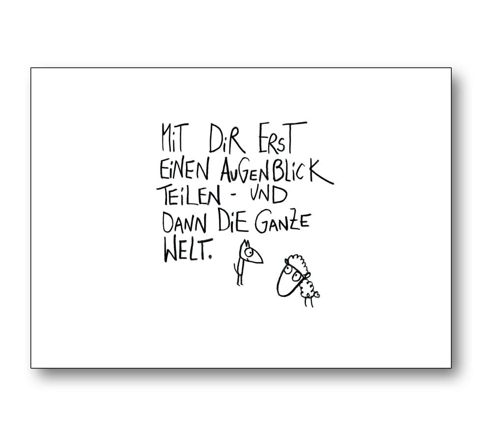 Postkarte - Augenblick teilen