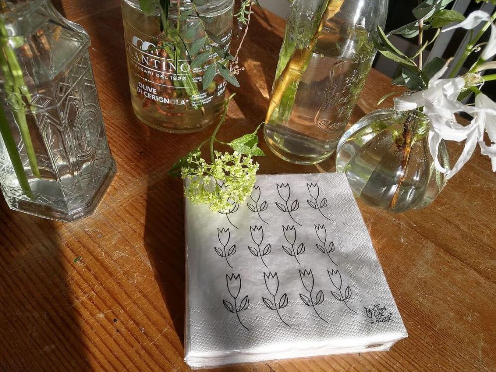 Servietten - Tulpenliebe