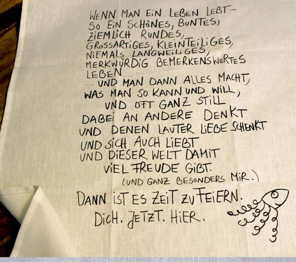 Geschirrtuch - Feierzeit