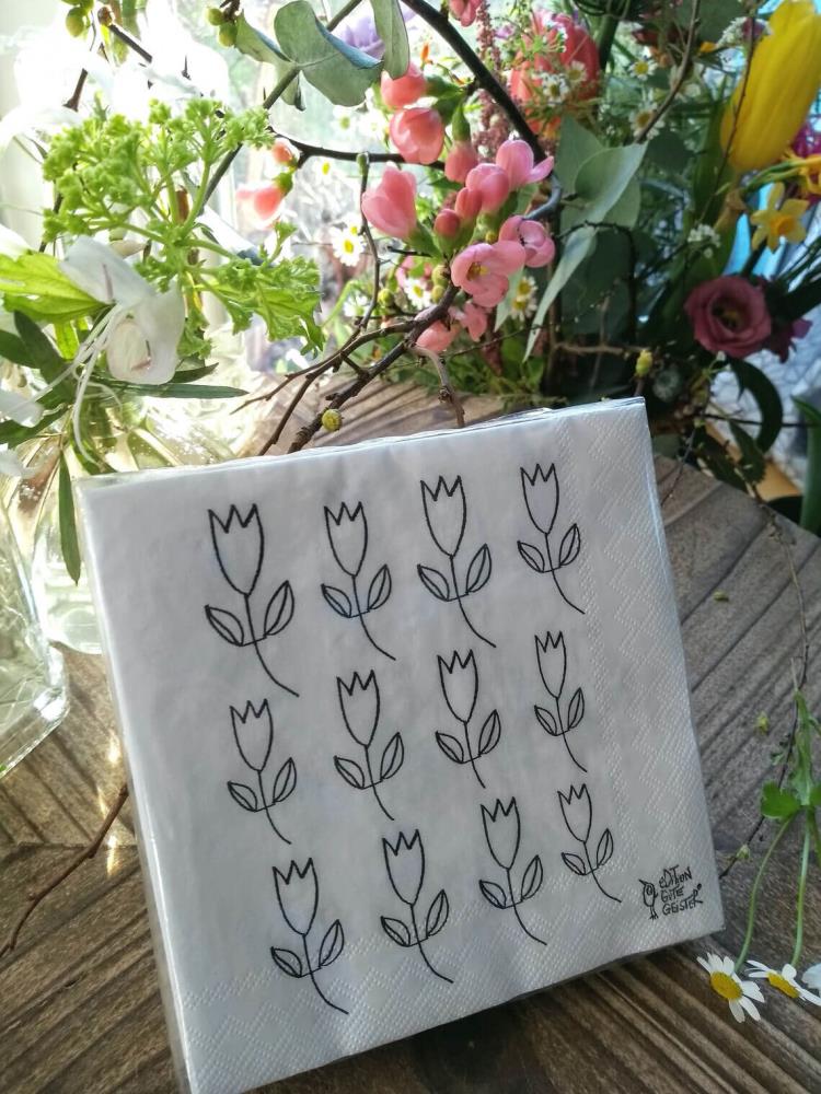 Servietten - Tulpenliebe