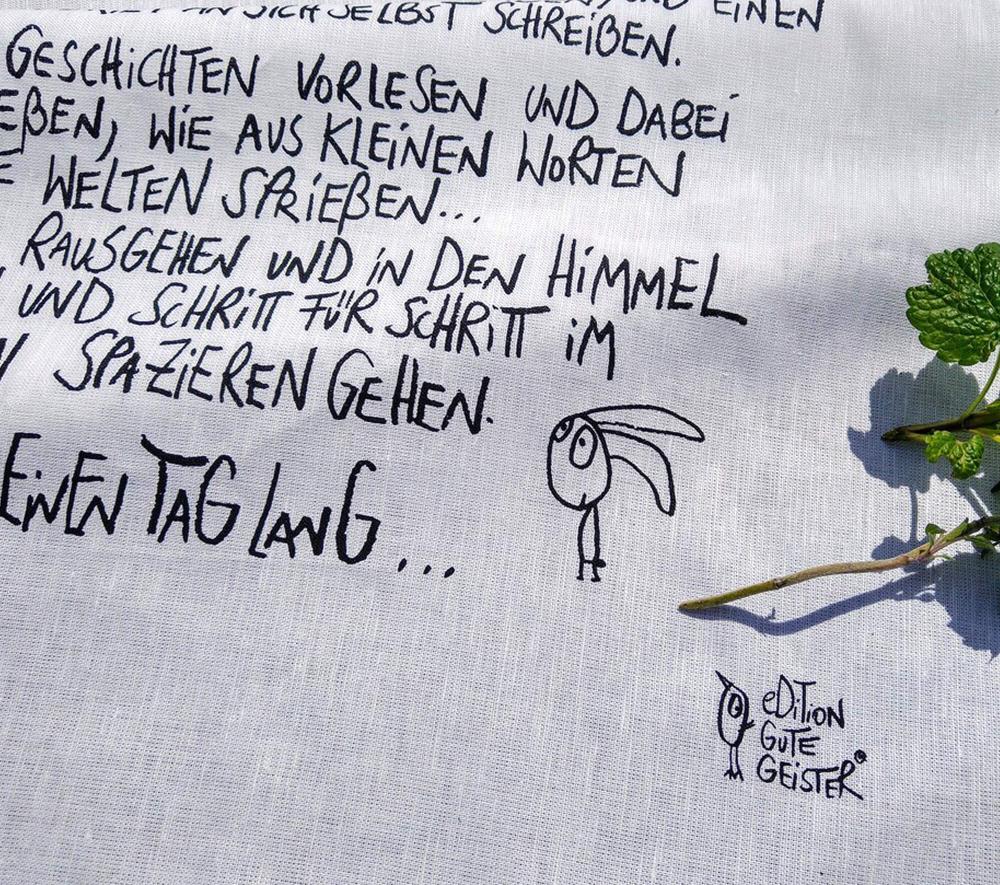 Geschirrtuch - Einen Tag lang